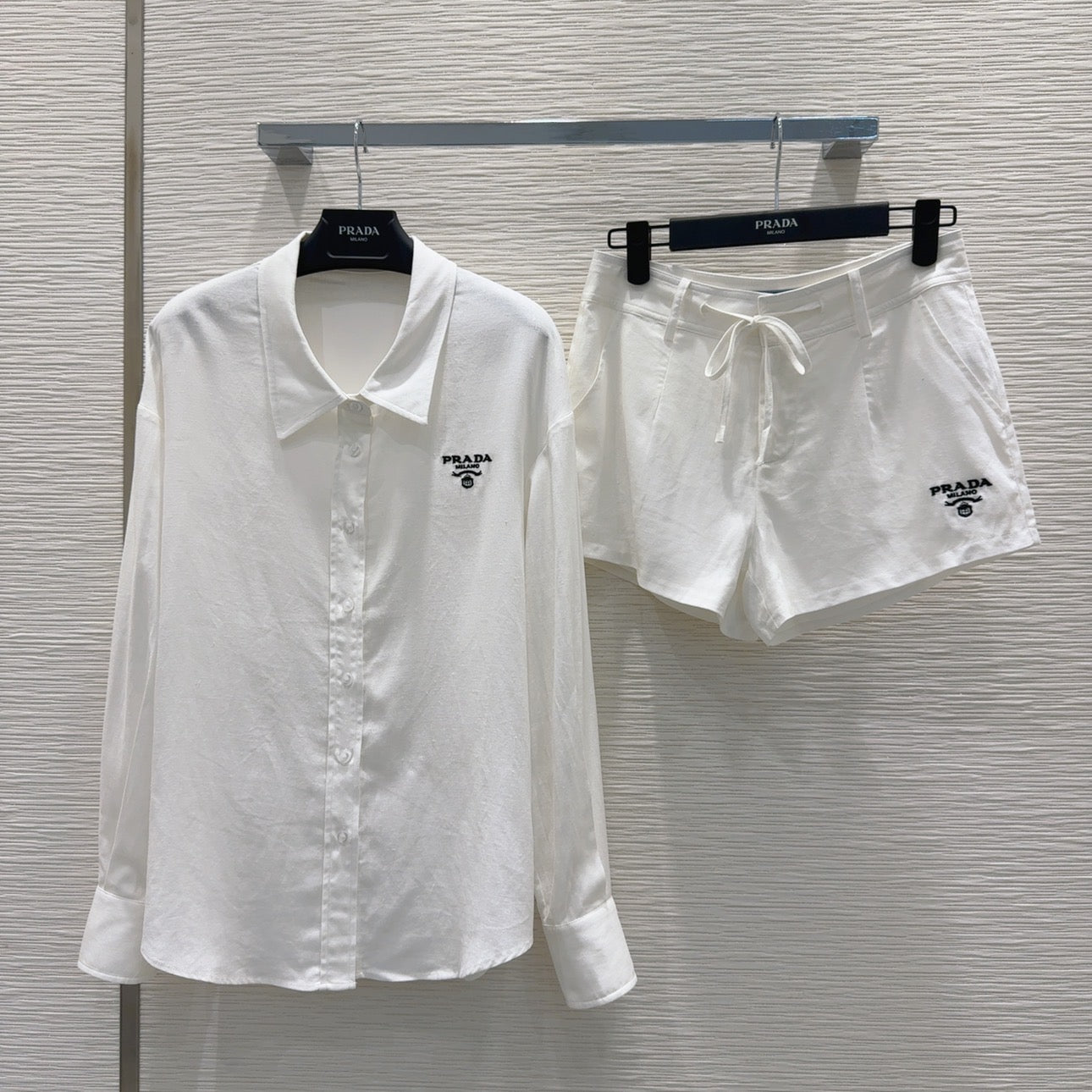 PR Cotton and linen shirt + shorts set 1825052016