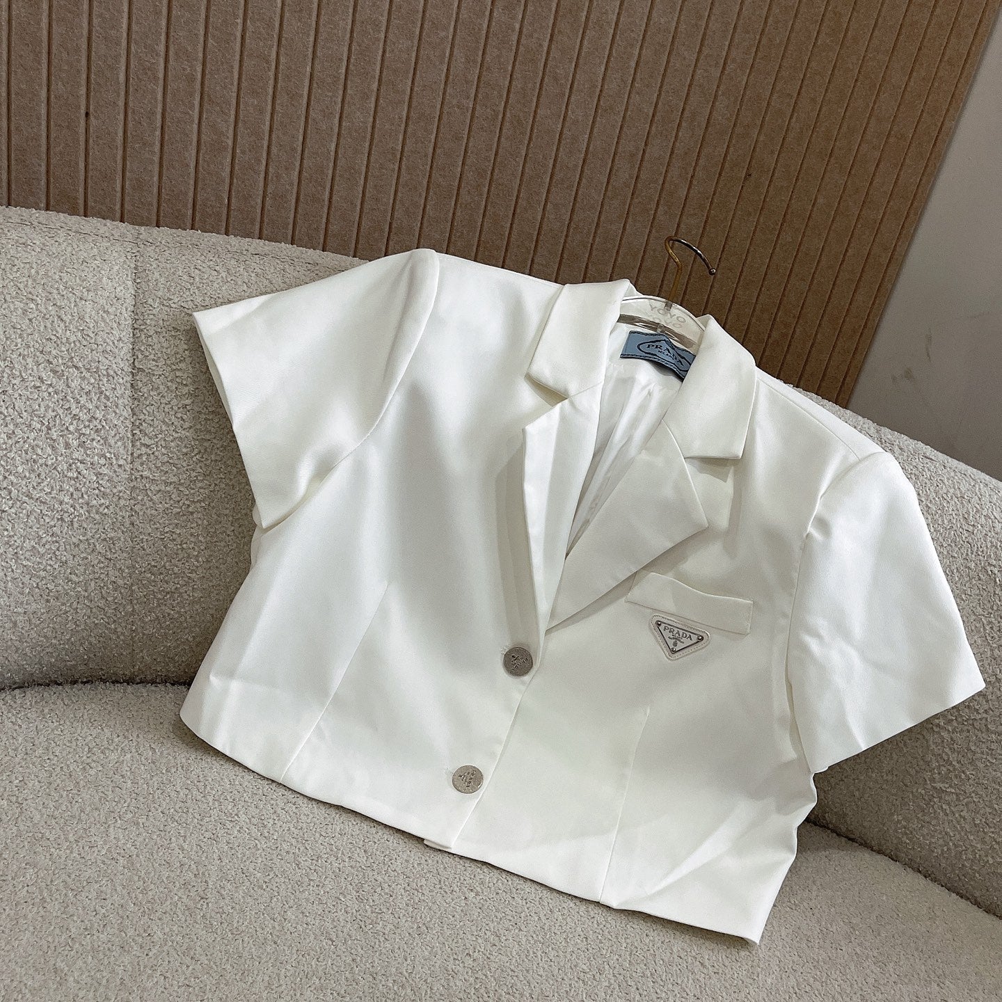 PR Suit style short jacket with high waist skirt suit 1825052001