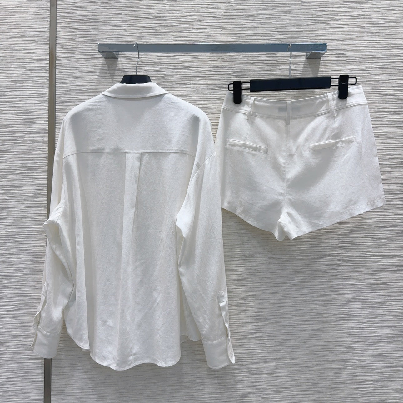 PR Cotton and linen shirt + shorts set 1825052016