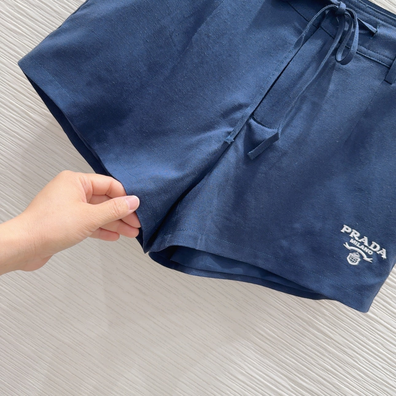 PR Cotton and linen shirt + shorts set 1825052016