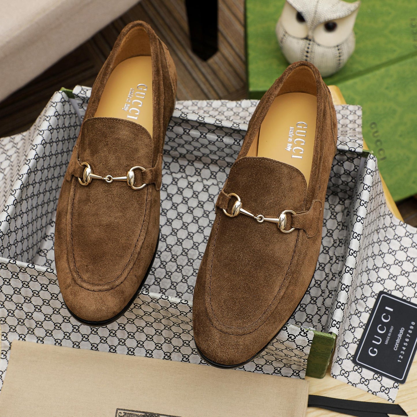 GG Horsebit suede loafers 1825070202