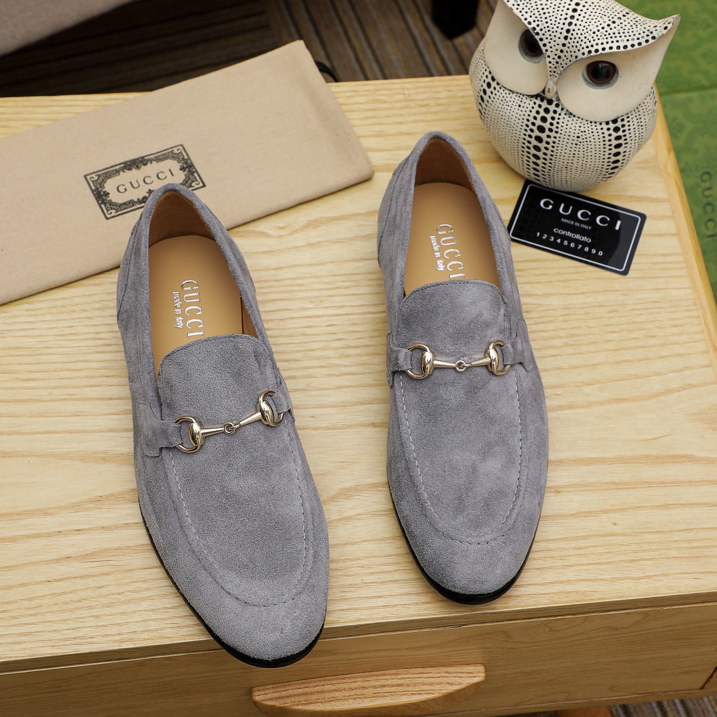 GG Horsebit suede loafers 1825070202